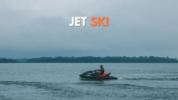 Jet Skiing on Dal Lake
